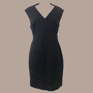 Banana Republic Black Bi-Stretch Sheath Dress Size Womens 12